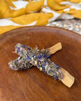 Palo Santo z szałwią, wrzosem i chabrem – naturalne kadzidło